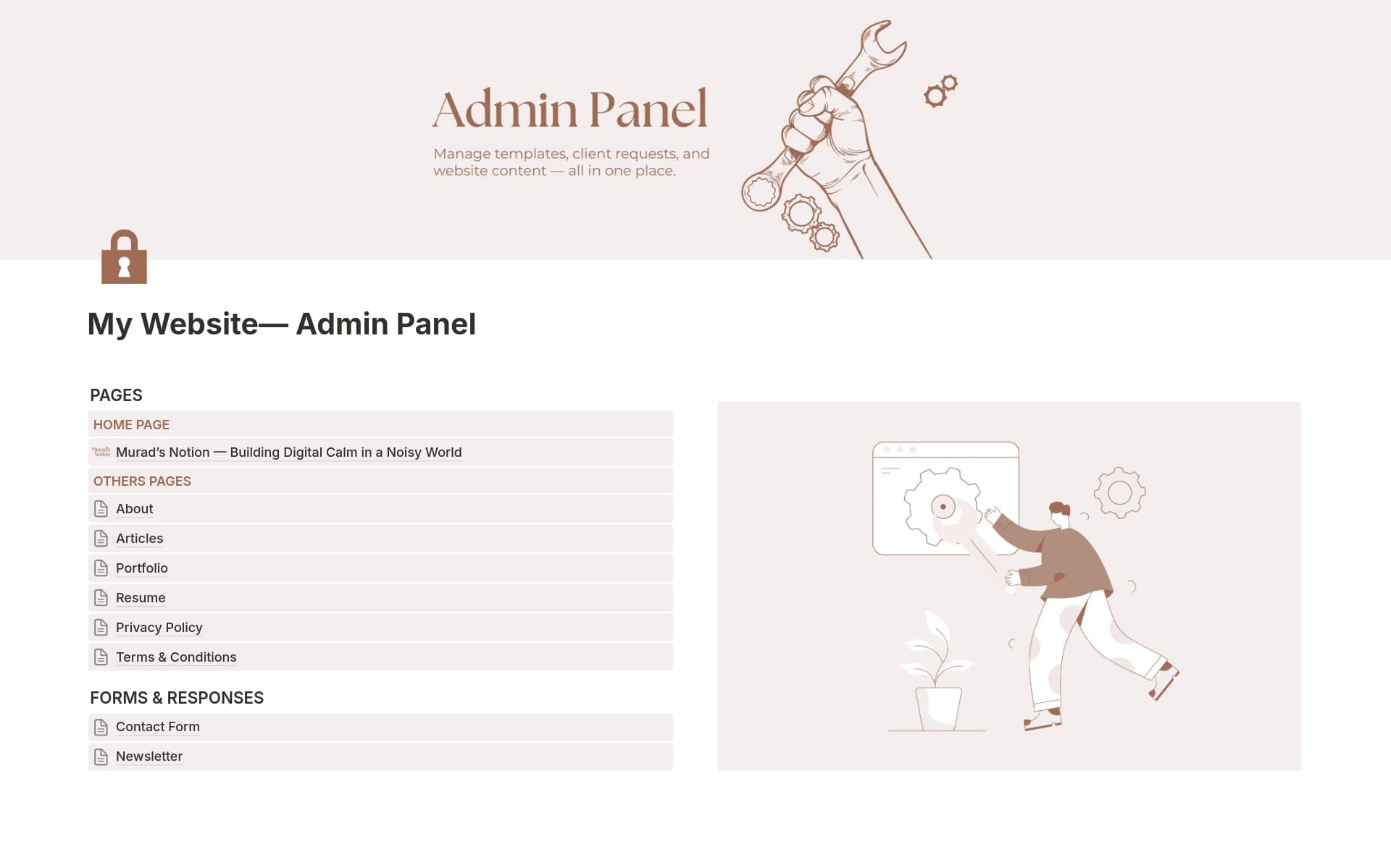 Multipage Professional Website with Forms 2.0 — template preview