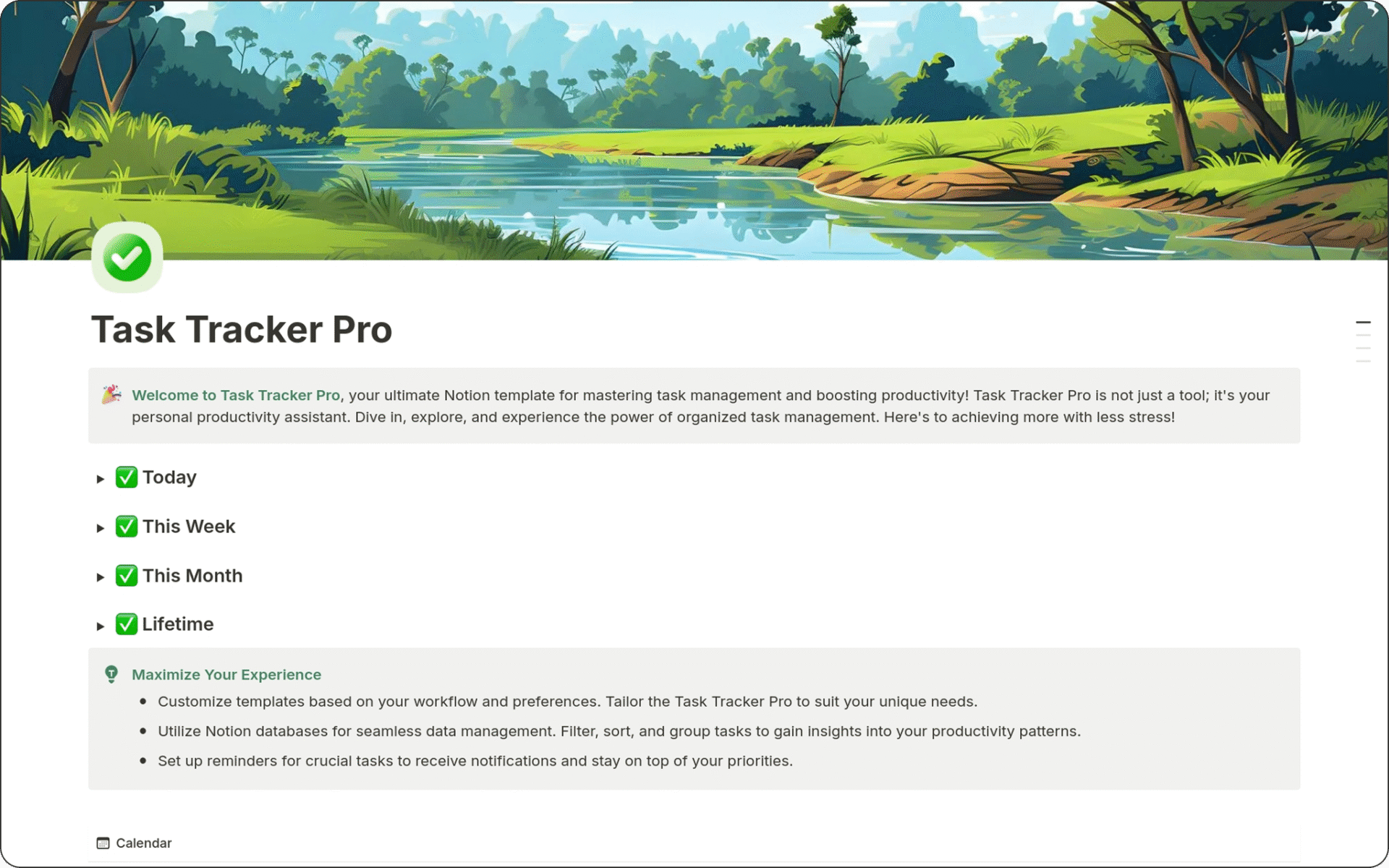Image of Task Tracker Pro Free Notion Template helps you master task management, boost productivity, and stay organized effortlessly with a clean, efficient layout.
